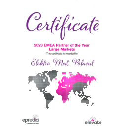 Elektro Med z nagrodą “EMEA Partner of the Year - Large Markets”