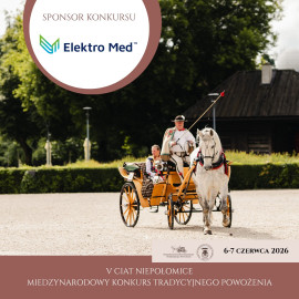 Już po raz kolejny dołączamy do grona sponsorów międzynarodowego Konkursu Tradycyjnego Powożenia CIAT - Niepołomice