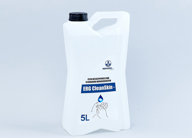 ERG CleanSkin+ płyn do dezynfekcji rąk o działaniu bakteriobójczy, grzybobójczym, wirusobójczym na bazie etanolu, zgodny z wytycznymi WHO