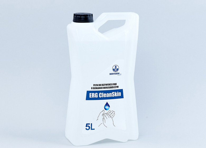 ERG CleanSkin płyn do dezynfekcji rąk o działaniu bakteriobójczy, grzybobójczym, wirusobójczym na bazie etanolu, zgodny z wytycznymi WHO